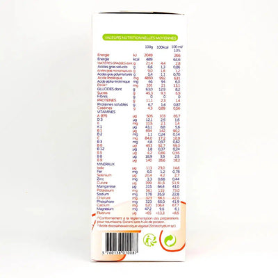 PREMIBIO COW STAGE 3 NUTRICIONAL VALUES