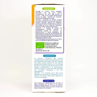 PREMIBIO COW STAGE 3 NUTRICIONAL VALUES