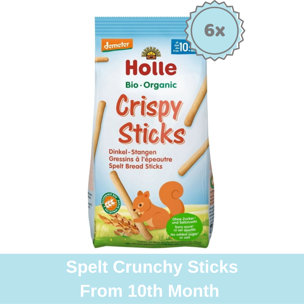 Holle Organic Crunchy Spelt Sticks, Baby Snack (80g) - from 10 months-6 Packs