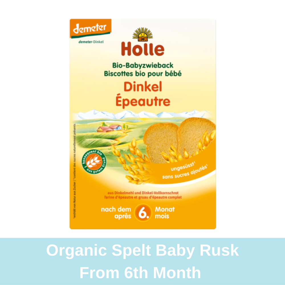 Holle Organic Spelt Baby Rusks, Babies Snack (200g) - from 6th Month