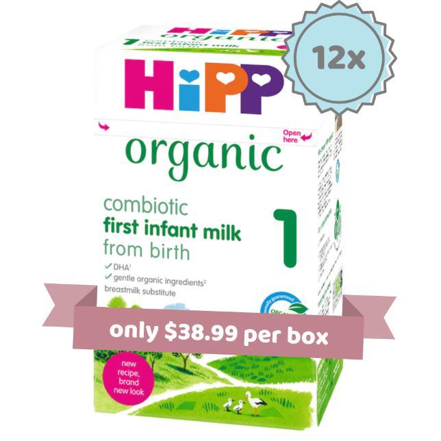 Hipp Stage 1 Organic Combiotic First Infant Milk Formula (800g)- UK version - 12 boxes