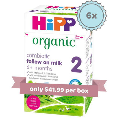 Hipp stage 2 Organic Combiotic Follow-on Infant Milk Formula (800g) - UK Version - 6 boxes