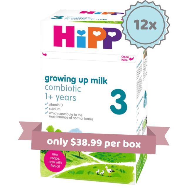 Hipp Stage 3 Organic Combiotic Baby Milk Formula (600g) - UK Version - 12 Boxes