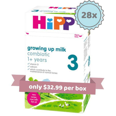Hipp Stage 3 Organic Combiotic Baby Milk Formula (600g) - UK Version - 28 Boxes