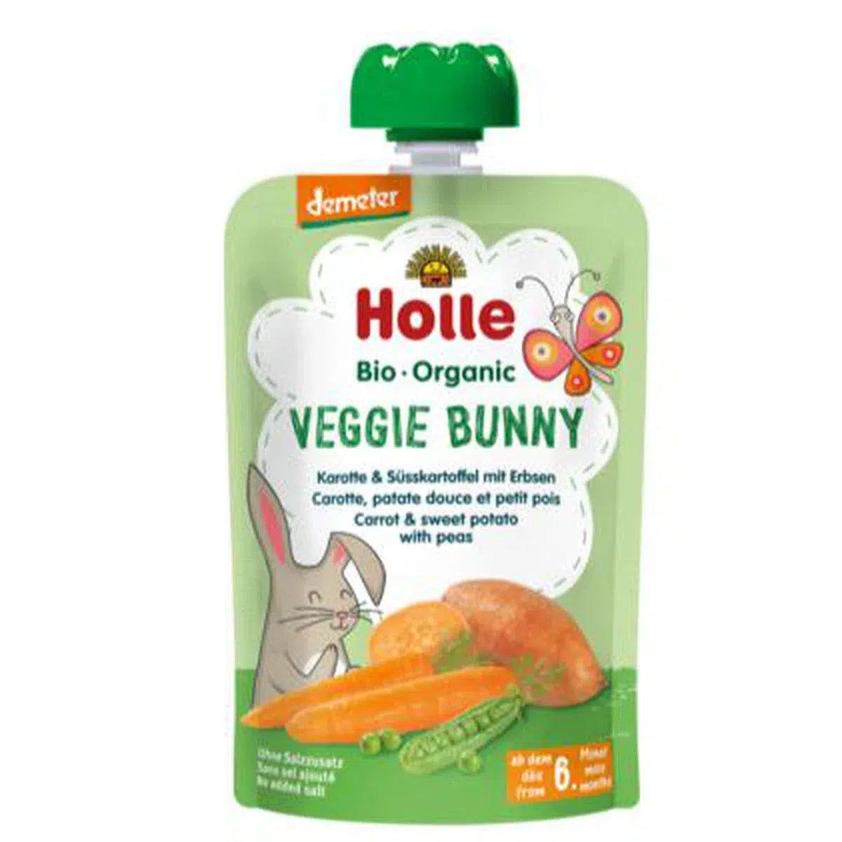 Veggie Bunny - Carrot & Sweet Potato with Peas (100g), from 6 months