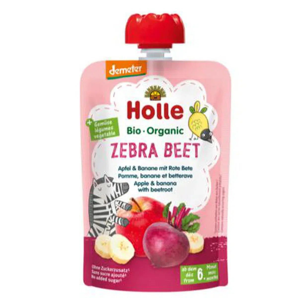 Zebra Beet - Apple & Banana with Beetroot (100g), from 6 months