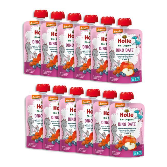 Dino Date - Apple with Blueberries & Dates (100g), from 6 months - 12 Pouches