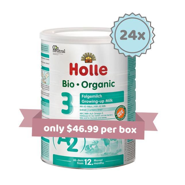 Holle A2 Stage 3 - Organic A2 Milk Formula (800g) - 24 Boxes