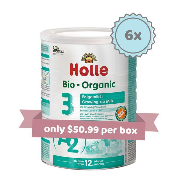 Holle A2 Stage 3 - Organic A2 Milk Formula (800g) - 6 Boxes