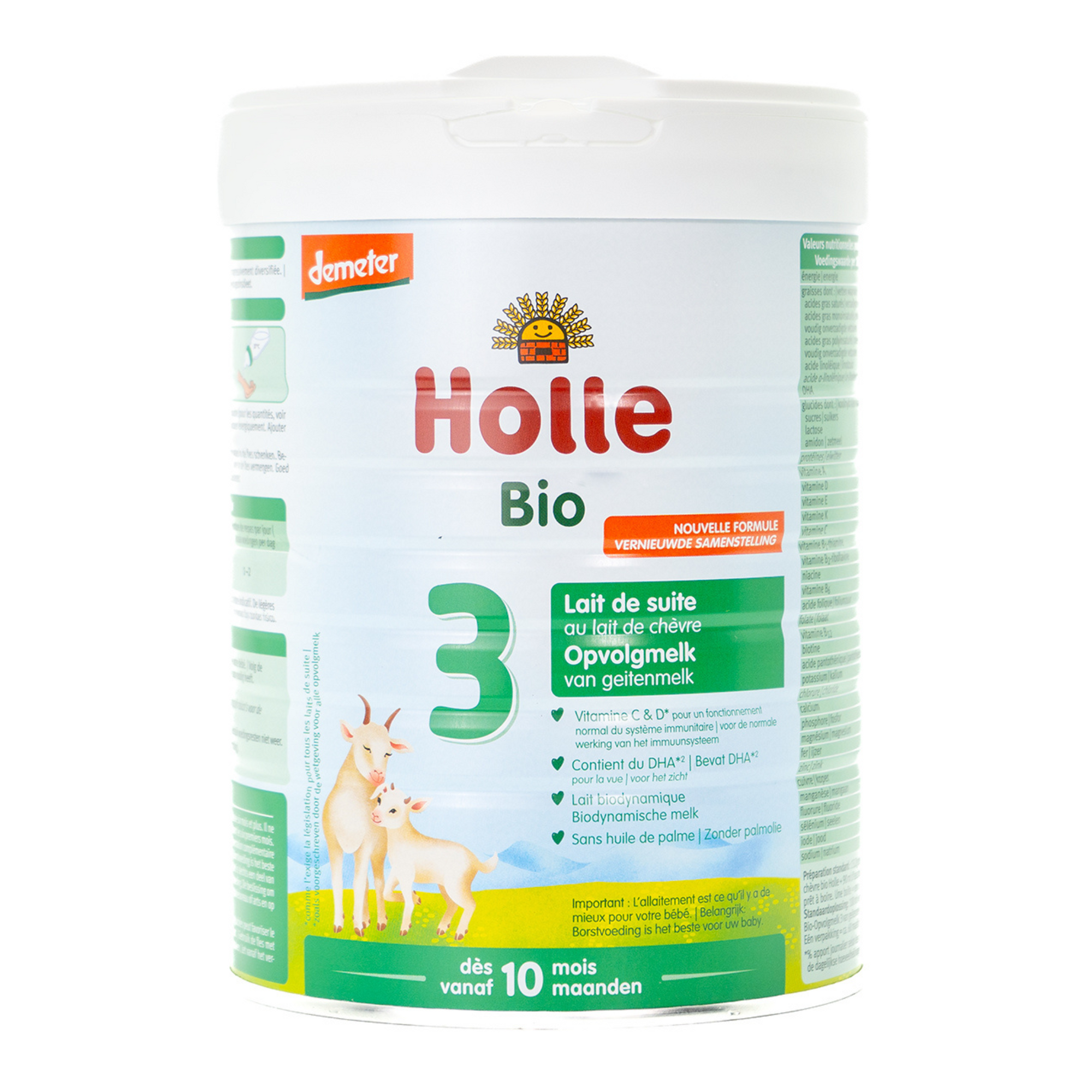 Holle Stage 2 (6+ Months) Goat Milk Formula: Dutch Version | Organic European Baby Formula 