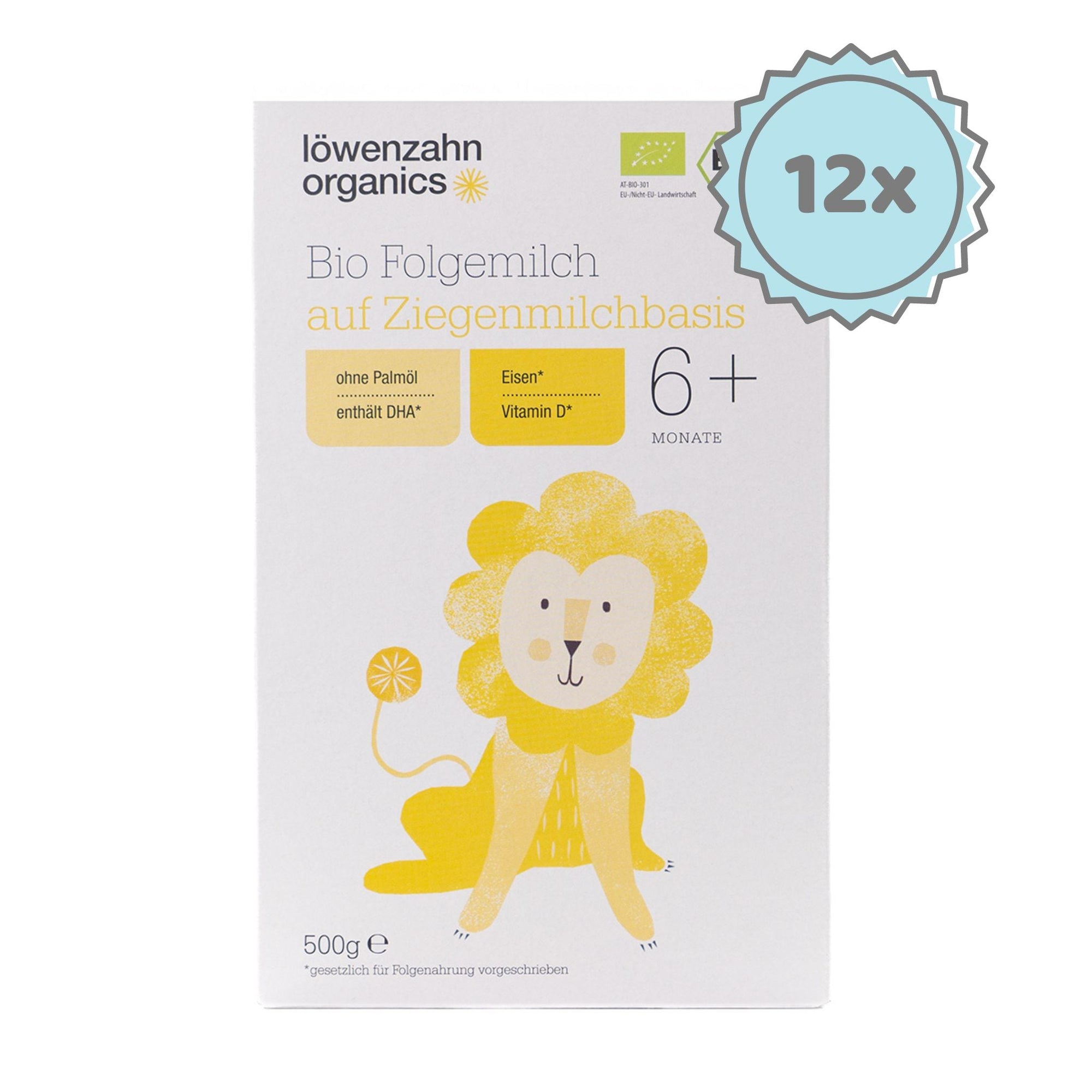 Löwenzahn Organics Goat Stage 2  | European Follow-On Baby Formula | 12 boxes