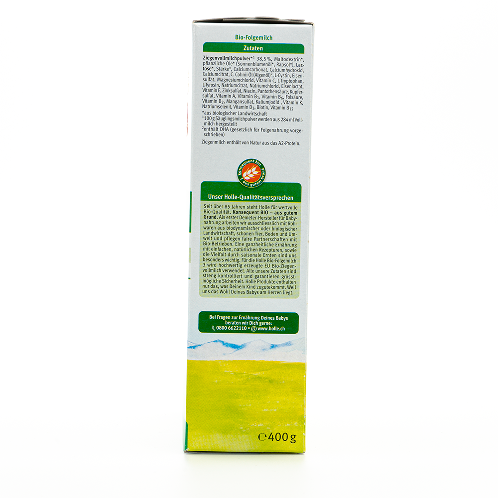 Holle Goat Milk Formula Stage 3 (400g) - 8 Boxes