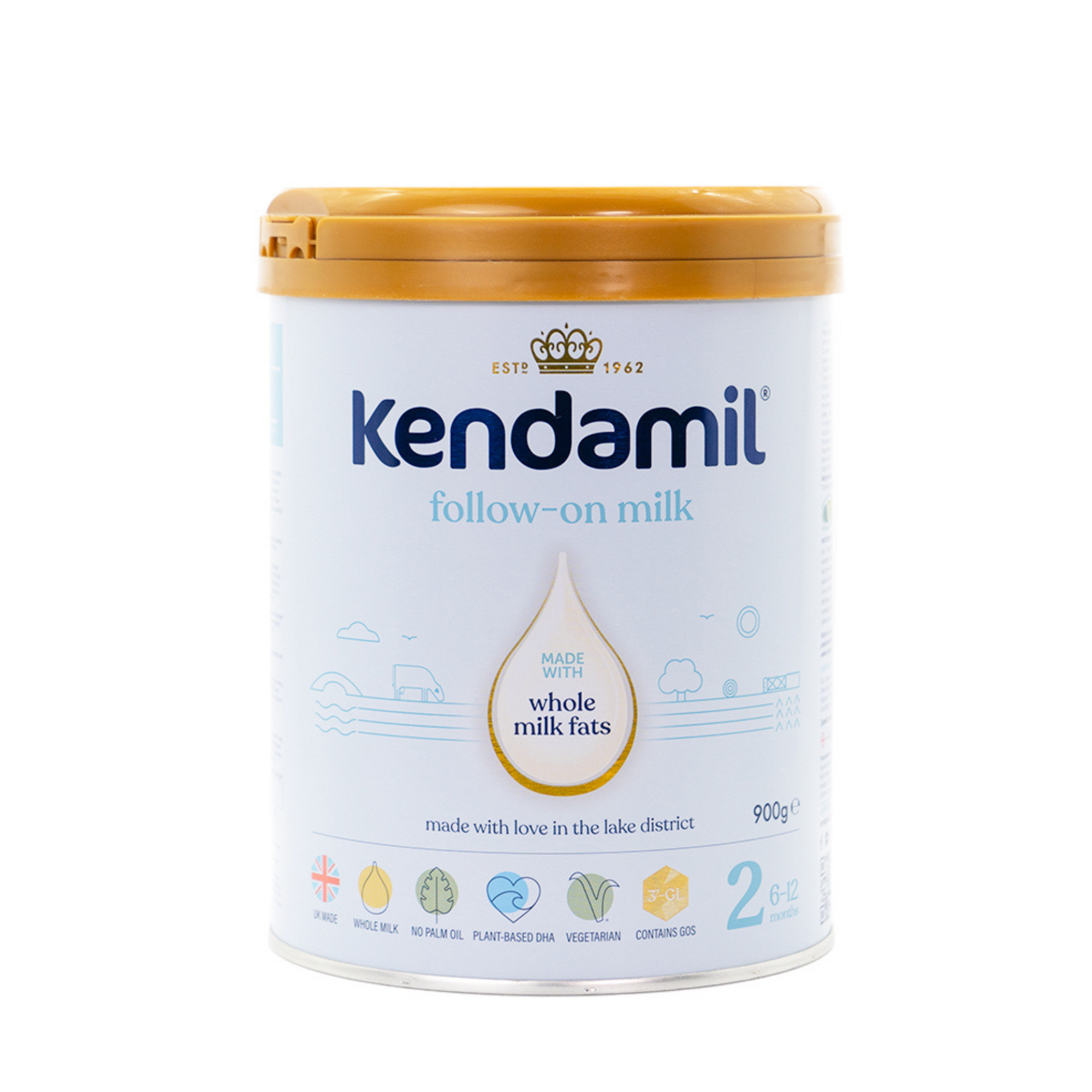 Kendamil Stage 2 (6-12 Months) Classic Milk Formula | Organic European Baby Formula | 