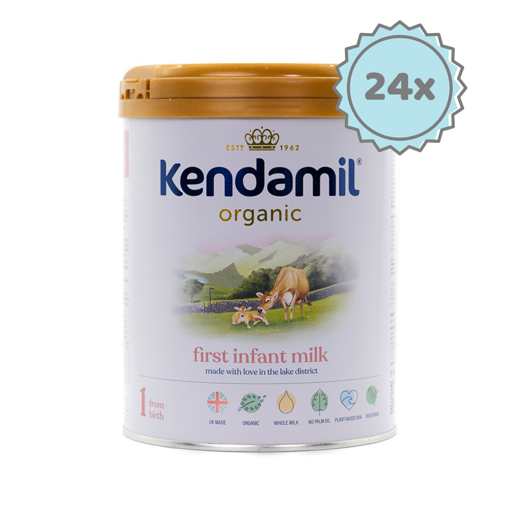 Kendamil Stage 1 Organic First Infant Milk Formula (800g) - 24 Cans