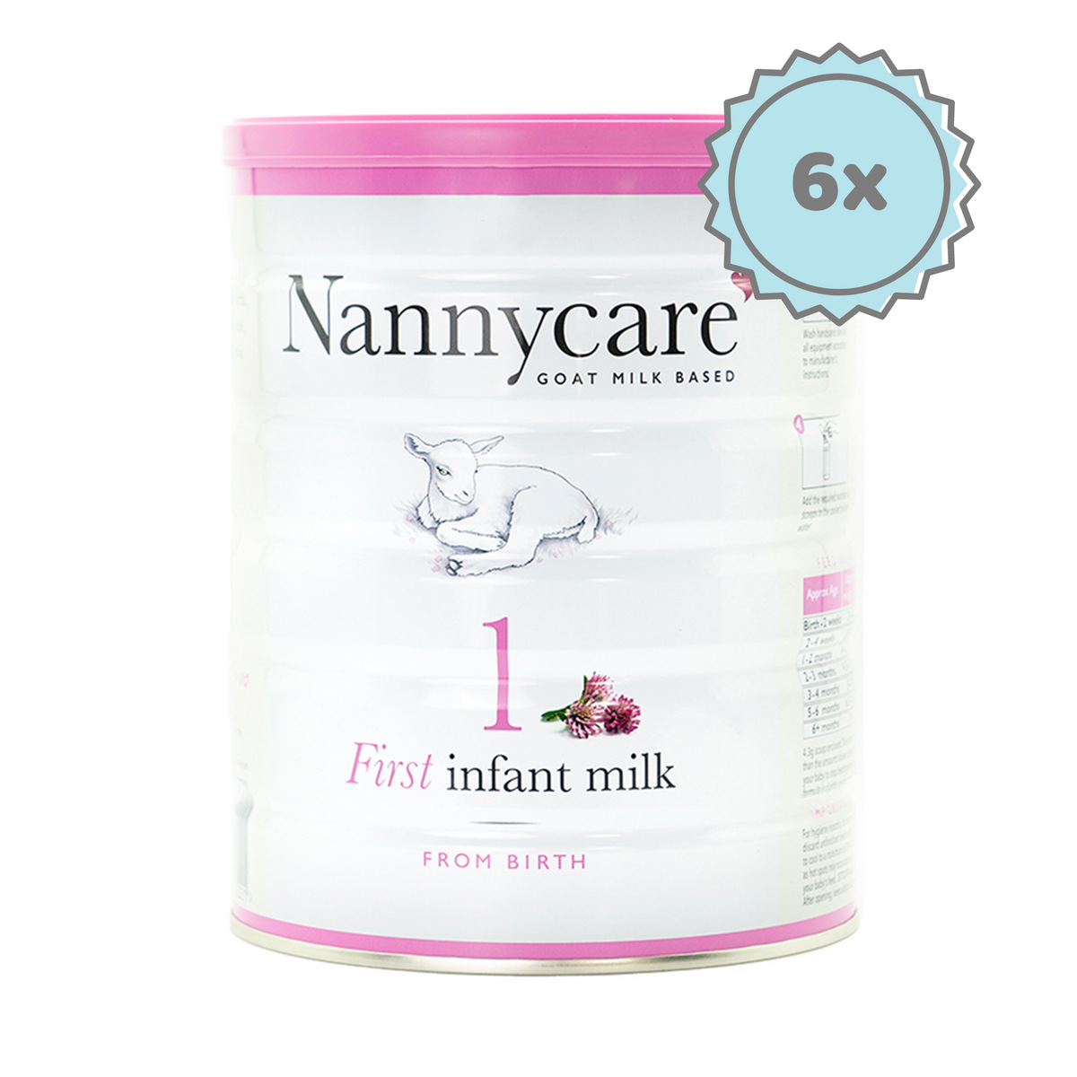 Nannycare Stage 1 | Organic European Baby Formula - 6 cans