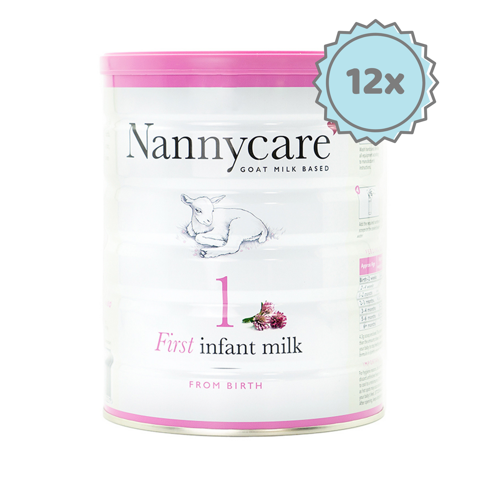 Nannycare Stage 1 | Organic European Baby Formula - 12 cans