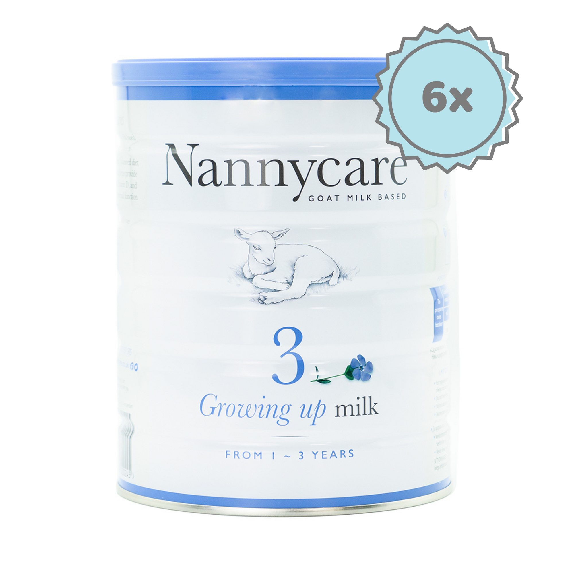 Nannycare Stage 3 (12+ Months) Goat Milk Toddler Formula | Organic European Baby Formula - 6 cans