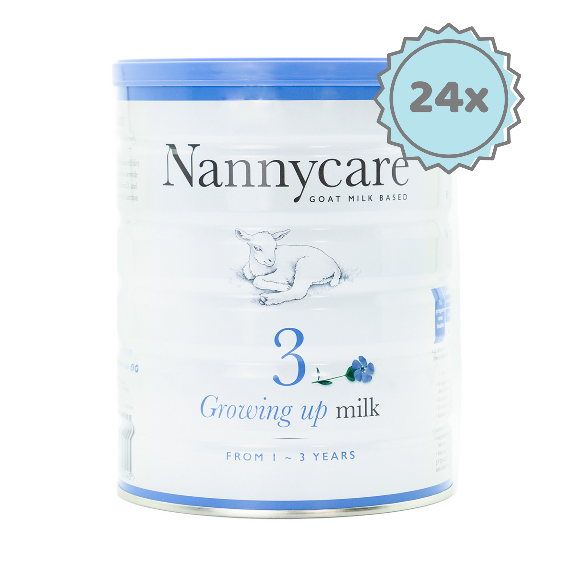 Nannycare Stage 3 (12+ Months) Goat Milk Toddler Formula | Organic European Baby Formula - 24 cans