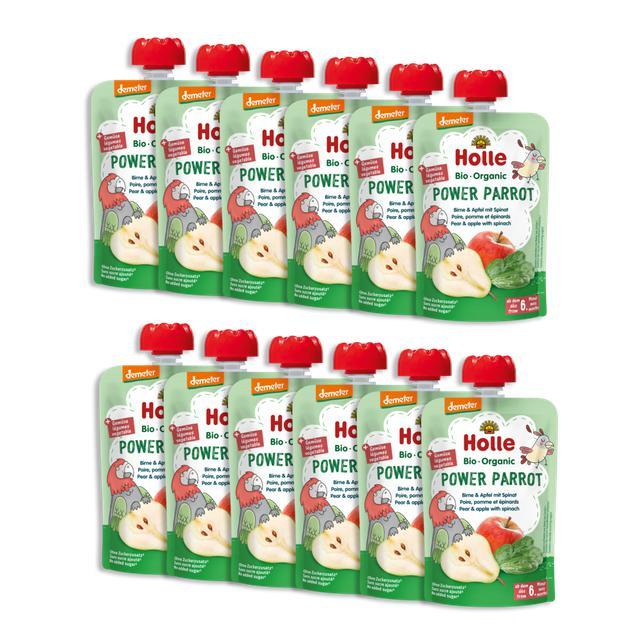 Power Parrot - Pear & Apple with Spinach (100g), from 6 months - 12 Pouches